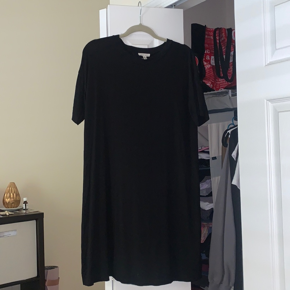Silence + Noise (UO) Black T-Shirt Dress